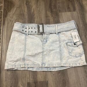 Wild Fable Gray Blue Cargo Mini Skirt Casual